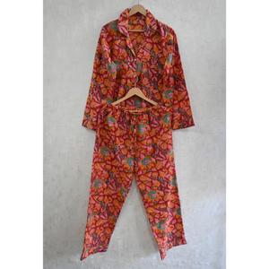 Conjunto de Pijama de Algodón Floral para Mujer, Ropa de Dormir Transpirable de Secado Rápido, Suave e Íntima - Product Image 3