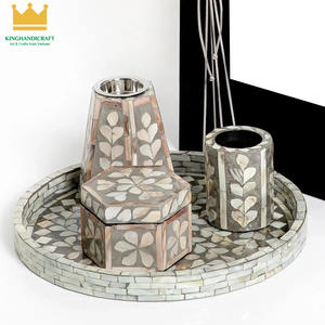 Mère de perle Mubkhar boîte plateau brûleur d'encens encensoir bois matériel bois de santal parfumé pour usage religieux Ramadan Eid cadeaux - Product Image 5