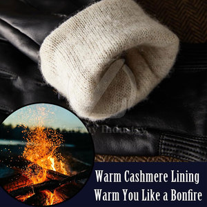 Gants de conduite pour hommes en cuir véritable, style mode, antidérapants, ajustables, toutes saisons, personnalisables, vente en gros - Product Image 5