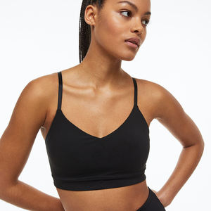 สปอร์ตบราไร้รอยต่อของผู้หญิงสปอร์ตบราแบบไร้รอยต่อแรงกระแทกสูงโลโก้ตามสั่ง - Product Image 2