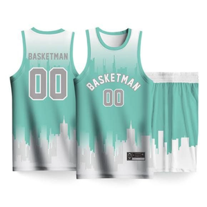 100% Polyester maillot de basket-ball personnalisé taille américaine grande taille vêtements de sport prix de gros pour l'impression par sublimation d'été - Product Image 1