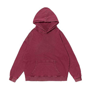 Nouveau sweat à capuche personnalisé poids lourd surdimensionné lavé à l'acide pour hommes décontracté hiver bouffée impression Logo haute qualité à capuche Service OEM - Product Image 1