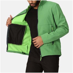 Chaqueta Cortavientos Softshell para Hombre, 100% Poliéster, Personalizable, Impermeable, Transpirable, con Capucha y Cremallera, Gran Venta - Product Image 4
