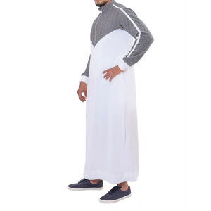 Thobe Jubbah musulman traditionnel pour homme, de haute qualité, léger, style simple, nouveau, avec logo personnalisé, broderie perlée, vêtements saoudiens - Product Image 2