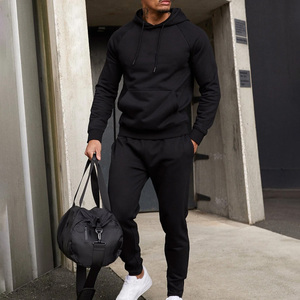 Ensemble survêtement homme personnalisé avec pantalon de jogging et veste, design à panneaux contrastés, approvisionnement en gros - Product Image 6
