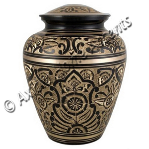 Urne de crémation en laiton massif, en métal, pour adulte, cendres humaines, Style américain, enterrement, par Axiom Home Accents - Product Image 6