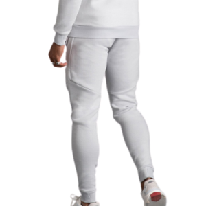 Venta al por mayor hombres gimnasio algodón sudadera logotipo personalizado Delgado ajustado cremallera completa chándal XL estilo deportivo para el invierno 2 piezas - Product Image 6