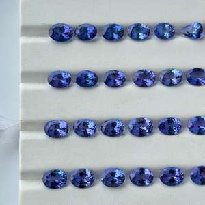 พลอยแทนซาเนียธรรมชาติทรงวงรีเกรด2 CT สำหรับแหวนแฮนด์เมด December birthstone ขายส่งเครื่องประดับจำนวนมาก - Product Image 6