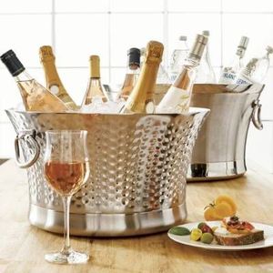 Baignoire à vin de couleur blanche en métal de haute qualité Baignoire à boissons de conception admirable pour la maison Vaisselle décorative Seau à vin - Product Image 3
