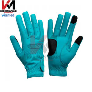 Guantes de equitación de cuero de oveja Premium nueva llegada guantes ecuestres de alta calidad montar a caballo ajuste personalizado al por mayor - Product Image 2