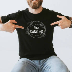 OEM ODM alta calidad Digital diseño personalizado Dtg impreso 200gsm peso pesado gráfico personalizado camisetas unisex 100% algodón - Product Image 4