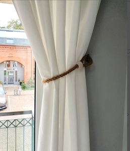 Attache rideau. Retenue de rideau. Corde de jute. Décor de fenêtre. Rideau - Product Image 2