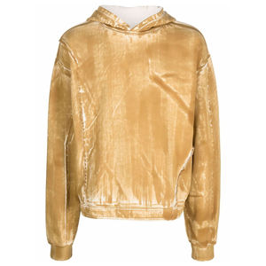OEM Blank Custom 2025 Oversized Acid Wash Hoodie Fabricante 100% Cotton Hoodie High Quality Yellow Washed 420g Hoodie - Product Image 5
