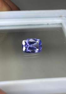 <b>Best</b> Quality <b>Natural</b> Tanzanite Stone with Cushion Faceted Cut for Premium Rings Pendants and Earrings Use Available for Sale - Product Image 3