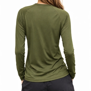 Camiseta Deportiva de Manga Larga para Mujer, Transpirable, Elástica, Ligera, Informal, para Fitness - Product Image 2