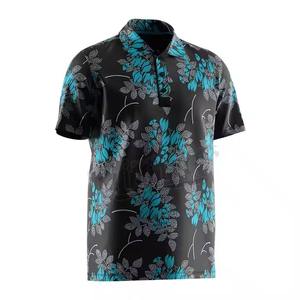 Estilo de verano simple de algodón para hombres para Polos Venta caliente con logotipo personalizado Camiseta de punto Traje de golf inspirado - Product Image 4