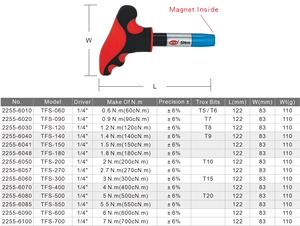Llave de Torque Fija Profesional TFS-180 para Bicicletas, Herramienta para el Ensamblaje de Componentes - Product Image 4