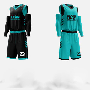 Uniforme de baloncesto para hombre, camiseta y pantalones cortos de secado rápido, transpirables, ligeros, ropa deportiva para entrenamiento y competición en equipo - Product Image 2