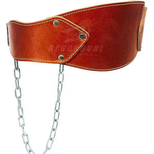 เข็มขัดยกน้ำหนักสร้างกล้ามเนื้อสำหรับผู้ใหญ่เข็มขัดบริหารเอวเทรนเนอร์เข้ายิมทำจากหนัง - Product Image 4