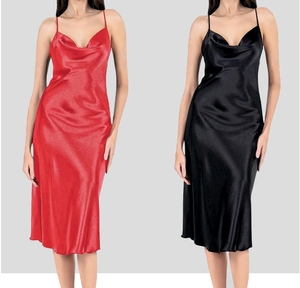 ชุดนอนยาวสีแดงขนาดใหญ่พิเศษพร้อมคอกว้าง | ชุดชั้นในเซ็กซี่ในกล่องของขวัญ - Product Image 6