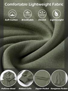 Pull à capuche style urbain pour hommes 100% coton 310 GSM personnalisé brodé épaule tombante sweat à capuche d'hiver pour l'automne - Product Image 6