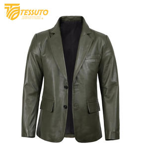 Venta al por mayor chaqueta de cuero de invierno de los hombres por encargo de alta calidad de cuello alto impermeable transpirable estilo Formal - Product Image 2