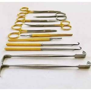 Juego de 11 Instrumentos de Cirugía General y Ortopédica de Acero Inoxidable Alemán de Grado Quirúrgico, Autoclavables Manualmente para Hospital - Product Image 1