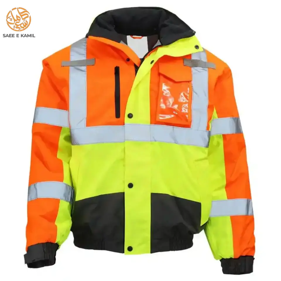 Edizione speciale Multi tasche inverno cerniera giacca riflettente protezione protezione protezione protezione da lavoro di sicurezza Hi Vis giacche impermeabili