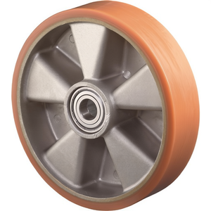 Roulettes de rechange en polyuréthane moulé pour meubles, diamètre de roue 80 mm, capacité de charge 120 kg, axe 12 mm, longueur de moyeu 20 mm, roulettes BS - Product Image 3