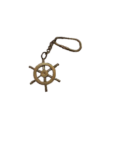 พวงกุญแจรูปเรือทำจากทองเหลืองดูวินเทจของการเดินเรือและพวงกุญแจปรับแต่งขนาดได้ - Product Image 1