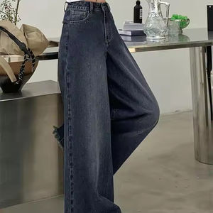 High Quality Custom Washed Breathable Denim Pants Plain Dyed <b>Jeans</b> Men Denim Ripped <b>Jeans</b> Streetwear <b>Baggy</b> Men <b>Jeans</b> - Product Image 5