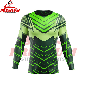 Best Selling Men Rash Guard with Custom Logo High Quality Long Sleeve Compression Shirt Low Price Training Top - Product Image 5