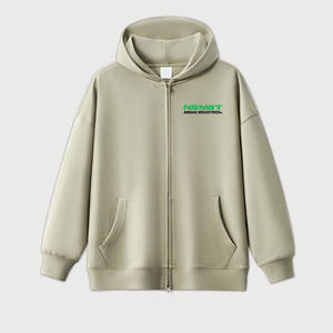 Vente en gros de sweat à capuche 100% coton pour hommes impression de haute qualité logo fermeture éclair hiver thermique vêtements de sport de plein air teint en plaine - Product Image 4