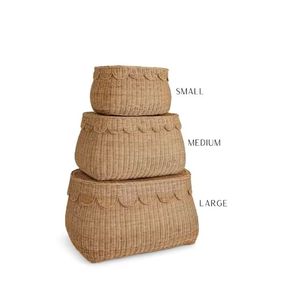 Handmade Rattan <b>Toy</b> Storage Basket Wholesale Eco Friendly Durable Lightweight <b>Organizer</b> Perfect for Nursery Retail Buyers - Product Image 3