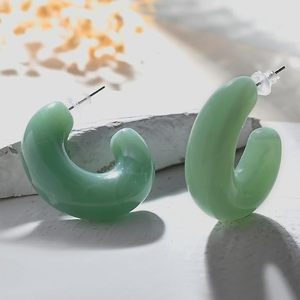 Stylish Artistic Transparent <b>Resin</b> Drop Earrings With Ocean Inspired Design For Formal And Party Occasions At Cheapest price - Product Image 5