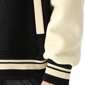 Chaquetas universitarias personalizadas unisex, logotipo personalizado disponible con cierre de botón a presión estilo béisbol Escuela Secundaria fábrica OEM - Product Image 4