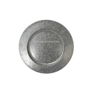 Assiette de présentation en métal doré avec bordure minimaliste occidentale pour la maison, la table à manger, la vaisselle et les assiettes - Product Image 6