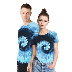 T-shirt tie-dye pour homme en gros, coton à séchage rapide, col rond - Product Image 2