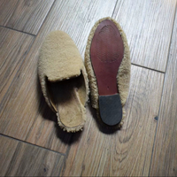 Babouches en cuir véritable FUR pour femmes - Polyvalentes et confortables pour toutes les saisons : été, hiver, printemps, automne