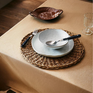 แผ่นรองจานหวายทรงกลมทำด้วยมือเสื่อหวายสไตล์โบโฮของตกแต่งโต๊ะอาหารแบบชนบททนความร้อนเป็นมิตรกับสิ่งแวดล้อม - Product Image 2