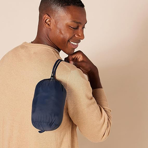 Chaqueta de invierno para exteriores para hombre, cálida, con cuello levantado, a prueba de viento y ligera, chaqueta de plumón de ganso de poliéster de alta calidad - Product Image 5
