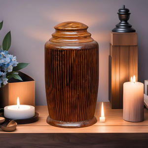 Conception en bois avec urne funéraire en métal avec couleur et tailles personnalisées pour la maison aux prix de gros - Product Image 3