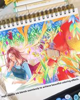 Ohuhu-Marqueurs à alcool 320 couleurs, ciseau et fin, double pointe, ensembles de marqueurs d'art pour enfants, artistes, adultes, coloriage, dessin, croquis