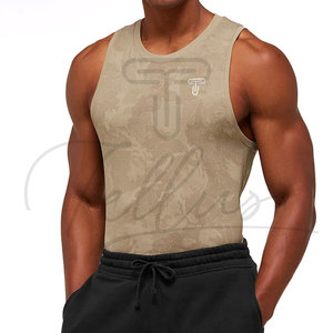 Débardeur pour homme en maille respirante personnalisée à la mode, décontracté, délavé à la pierre, prix bas, meilleure qualité, fitness - Product Image 2