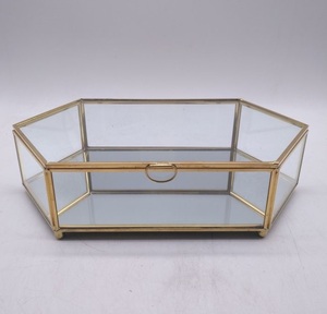 Boîte à bijoux en métal de luxe décorative de vente chaude pour garder les bijoux élégants dans la conception moderne avec 2 parts - Product Image 6