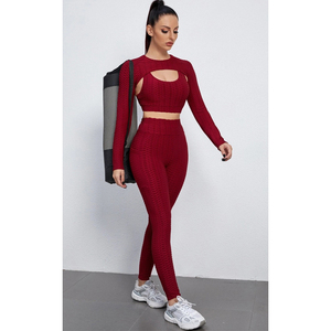 Women's High-Waist Seamless Yoga <b>Leggings</b> with Solid <b>Pattern</b> Custom Logo Gym Fitness Workout Fashionable Activewear for Summer - Product Image 1