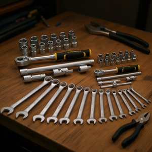 Jeu de clés à douilles Stanley Fatmax 49 pièces 1/4'' + 1/2'' + clés combinées - Product Image 3