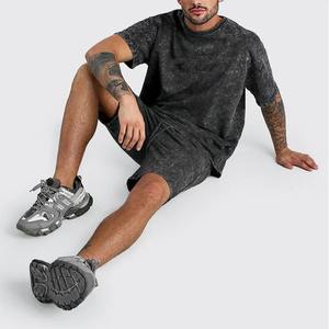 Proveedor de fábrica de talla grande 5XL Conjunto de pantalones cortos para hombre Verano Secado rápido Manga corta Tops y pantalones cortos Conjuntos de camisetas - Product Image 3