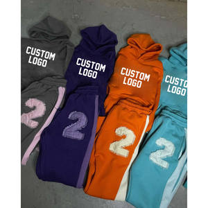 Design personnalisé Hommes Puff Impression Survêtement Empilés Évasés Jogger Pantalon Survêtement et 100% Coton Survêtements Du Pakistan - Product Image 5