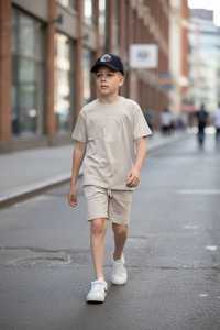 Ensemble de vêtements pour enfants personnalisé en deux pièces, survêtement en laine, haut et short, tenue décontractée pour garçons et filles, imprimé animal, 1-5 ans, printemps - Product Image 5
